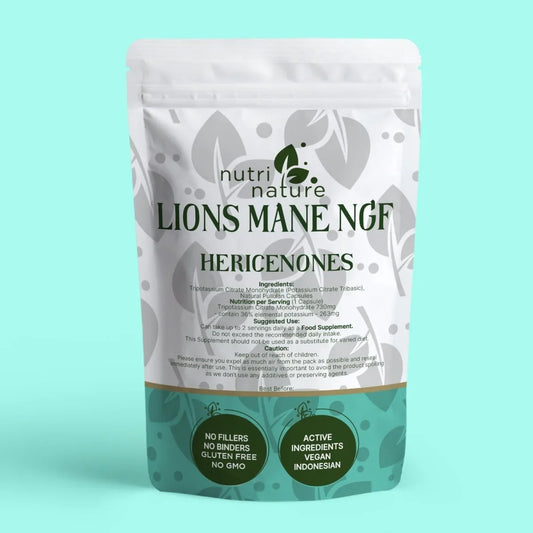 Lion’s Mane Mushroom Extract – 40% Beta Glucans, 50% Polysaccharides Triterpenes (naturally occurring)(Fruiting Body, Water-Extracted) - nutrinature