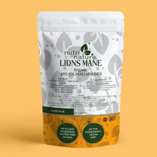 Lions Mane Mushrooms 580mg - nutrinature