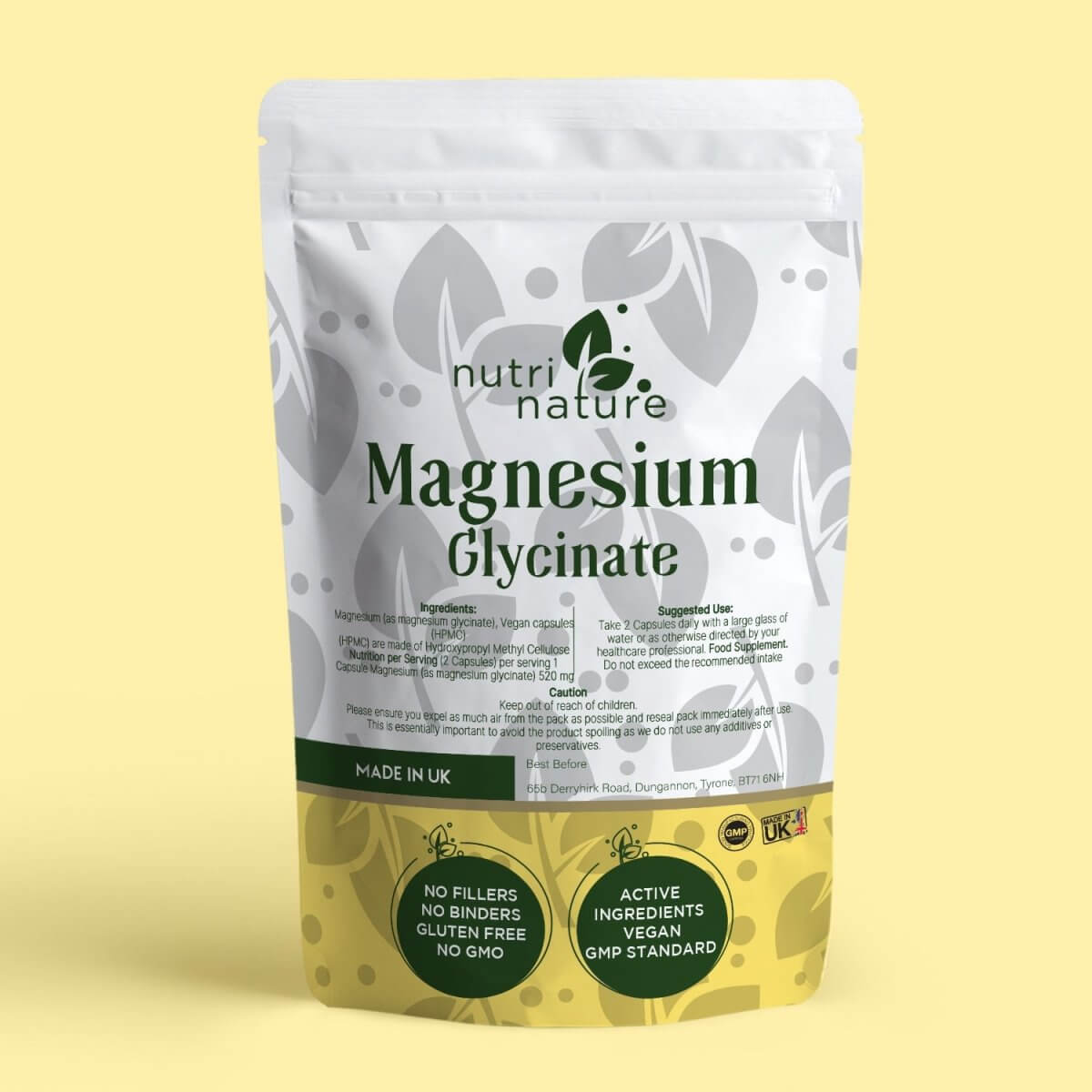 Magnesium Glycinate 800mg - NutriNature