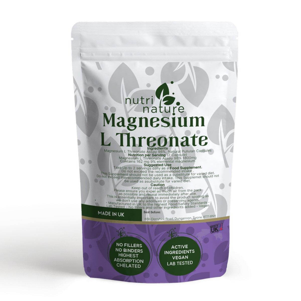 Magnesium L Threonate 900mg - NutriNature