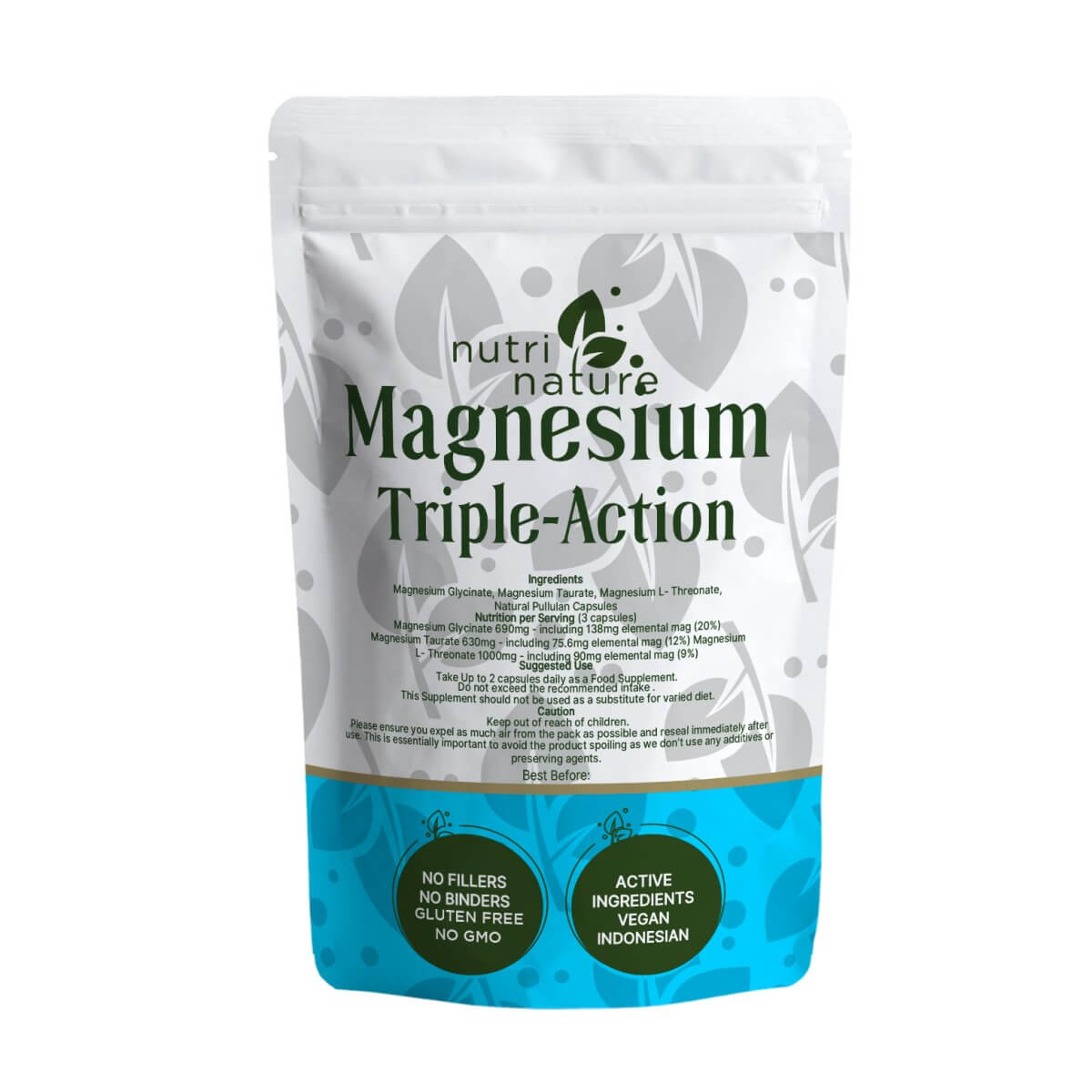 Magnesium Triple Action , L Threonate , Glycinate , Taurate - nutrinature