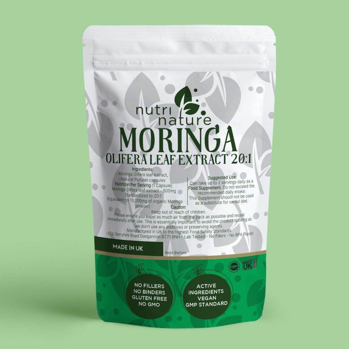 Moringa Olifera Leaf 550mg - NutriNature