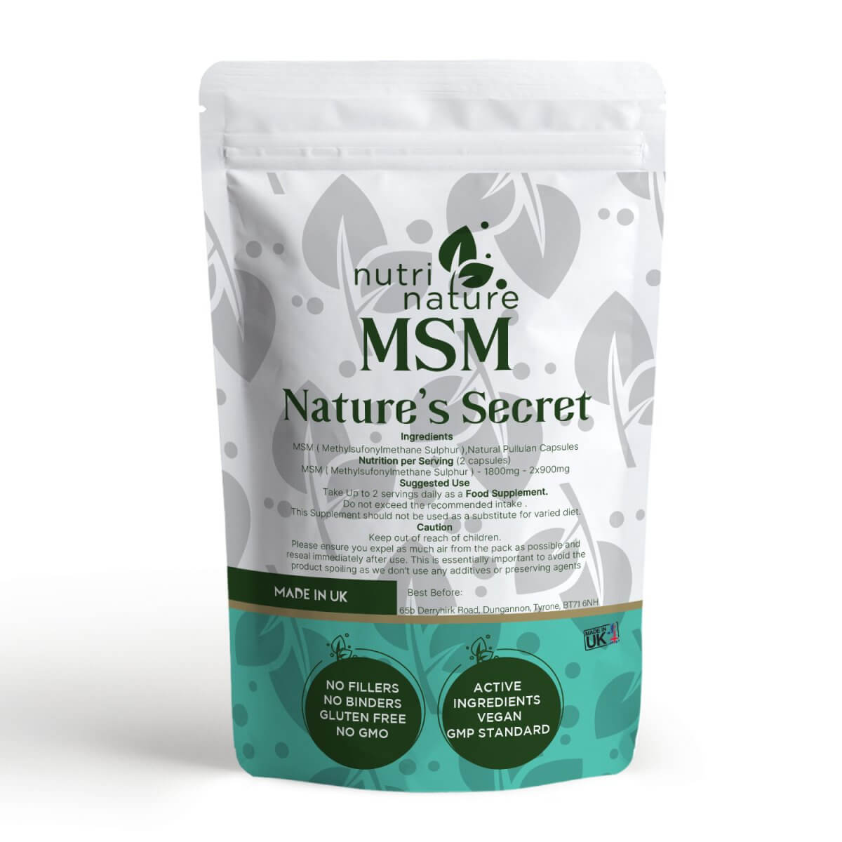 MSM 1800mg - nutrinature