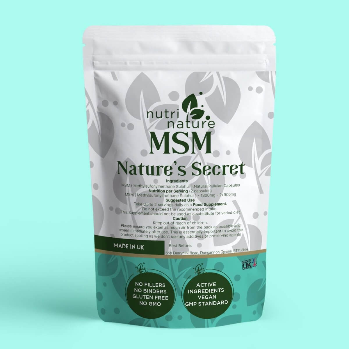 MSM 1800mg - nutrinature