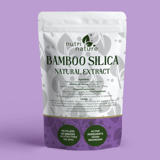 Natural Bamboo Silica 500mg - nutrinature