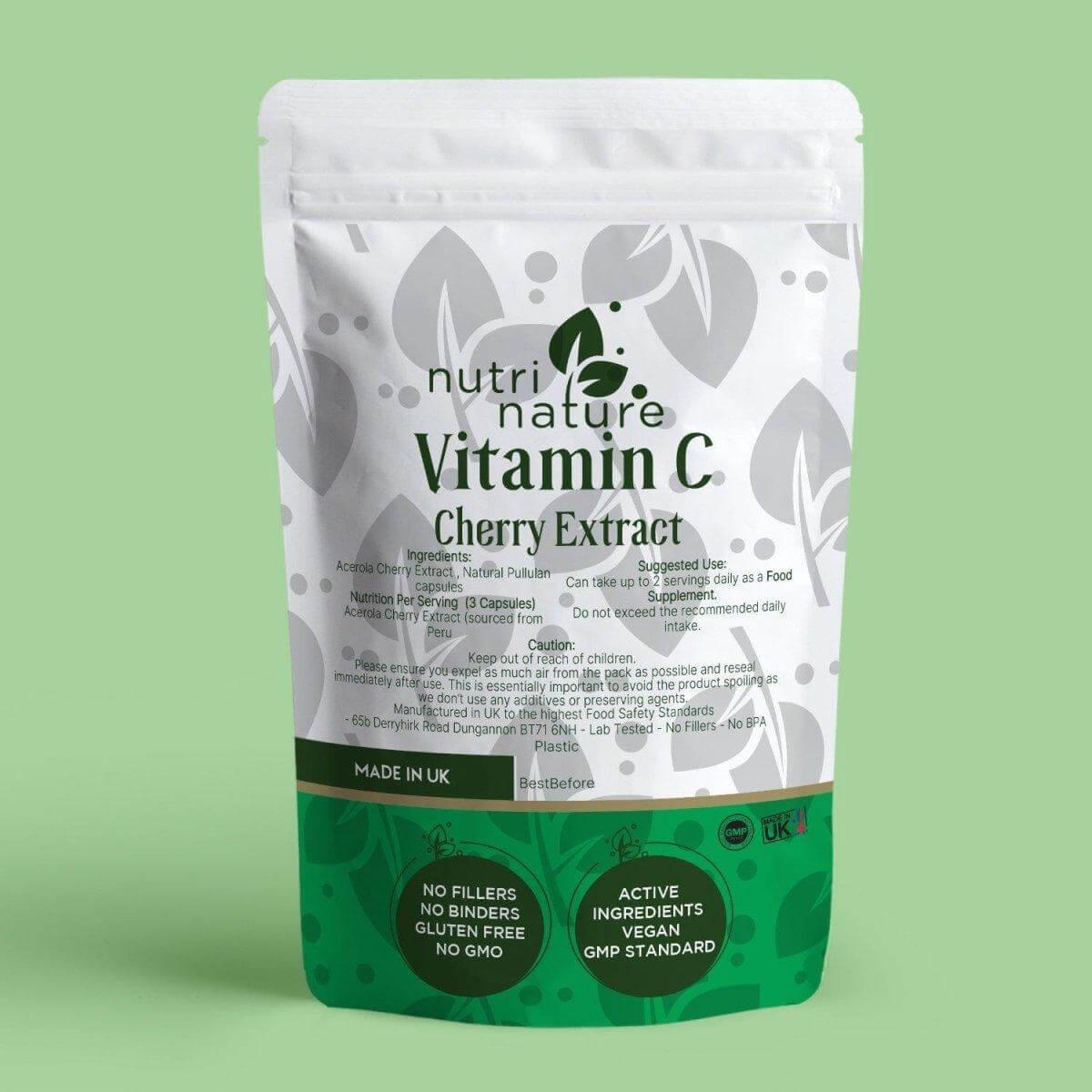 Natural Vitamin C from Acerola Cherry 561mg - nutrinature