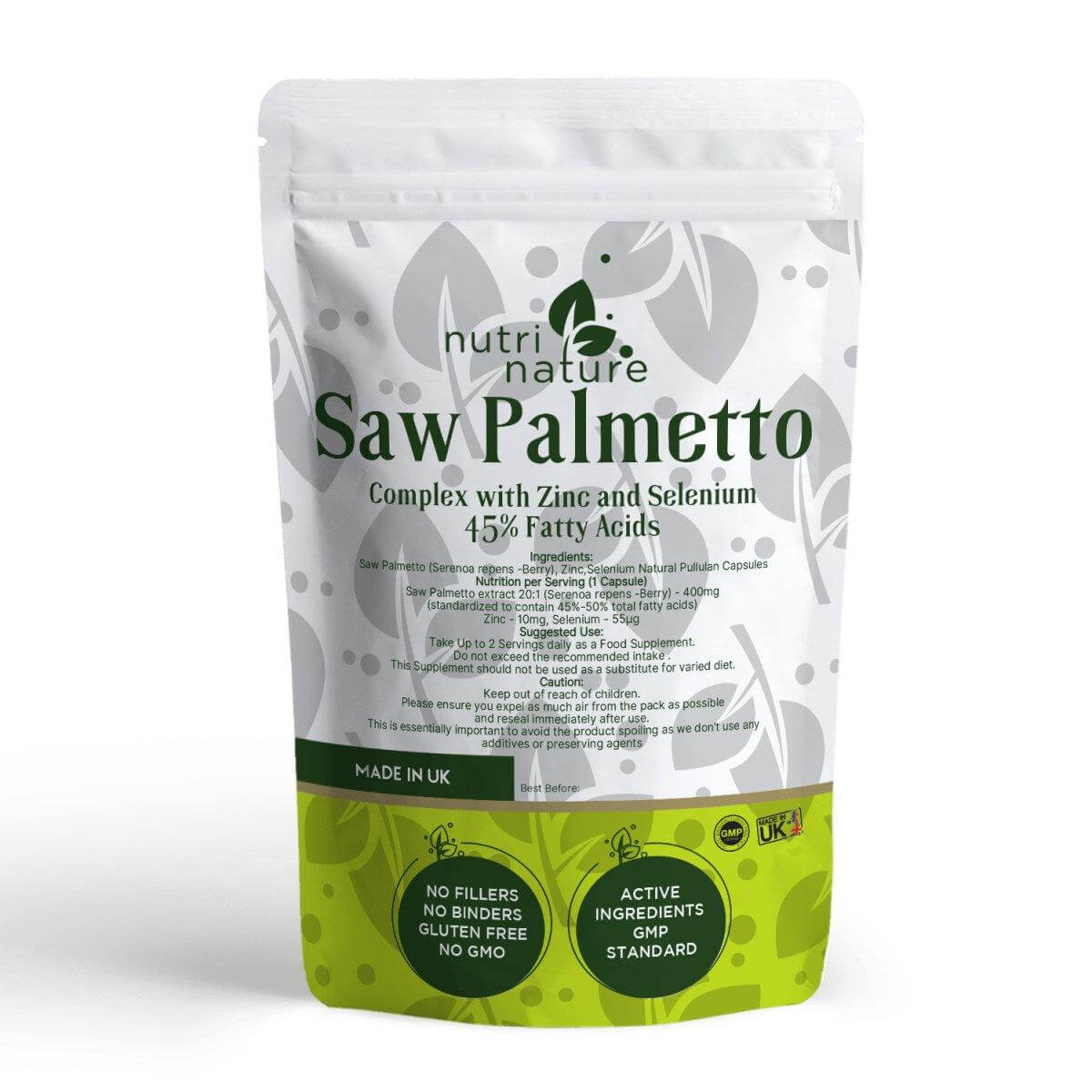 Saw Palmetto 400mg - NutriNature