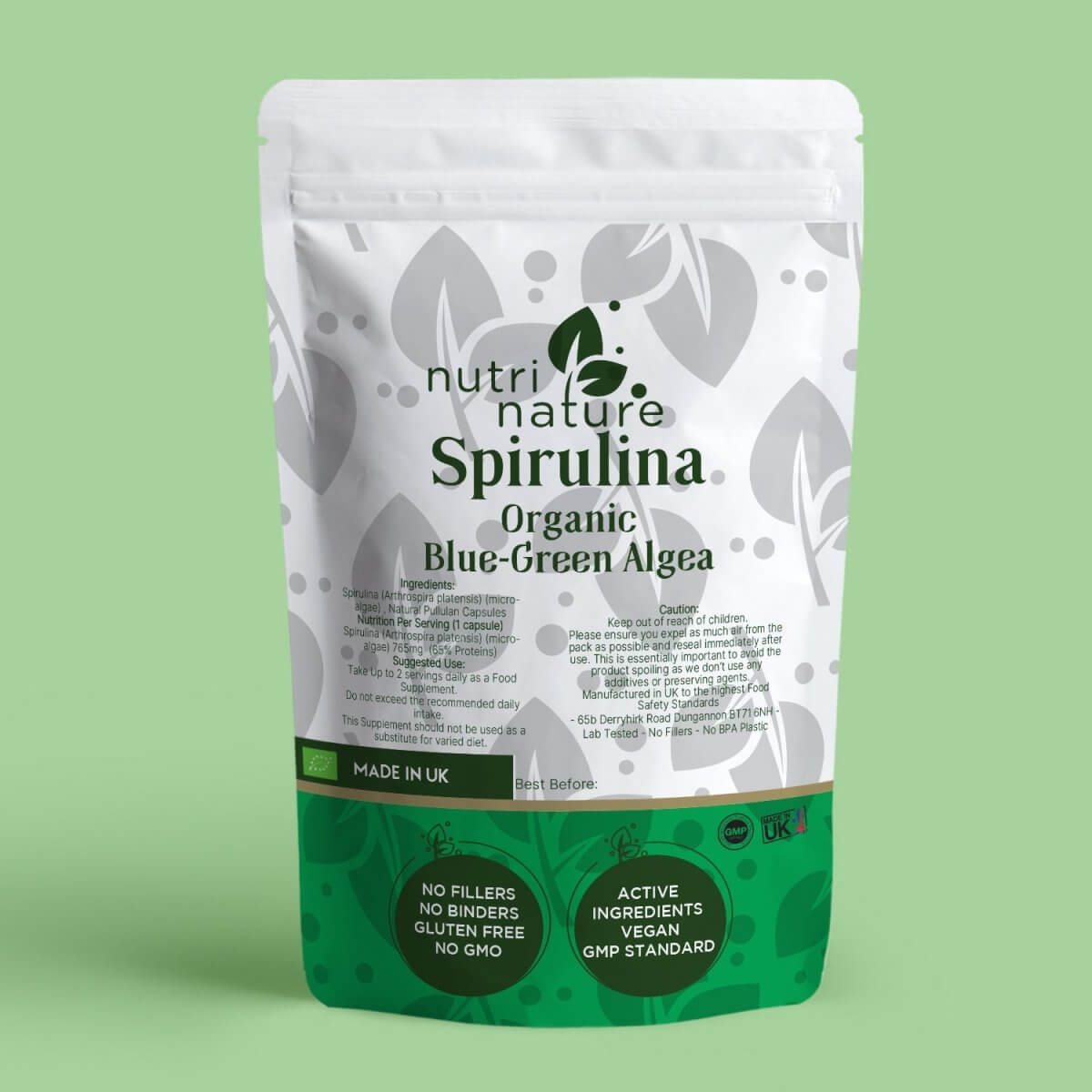 Spirulina 765mg - NutriNature