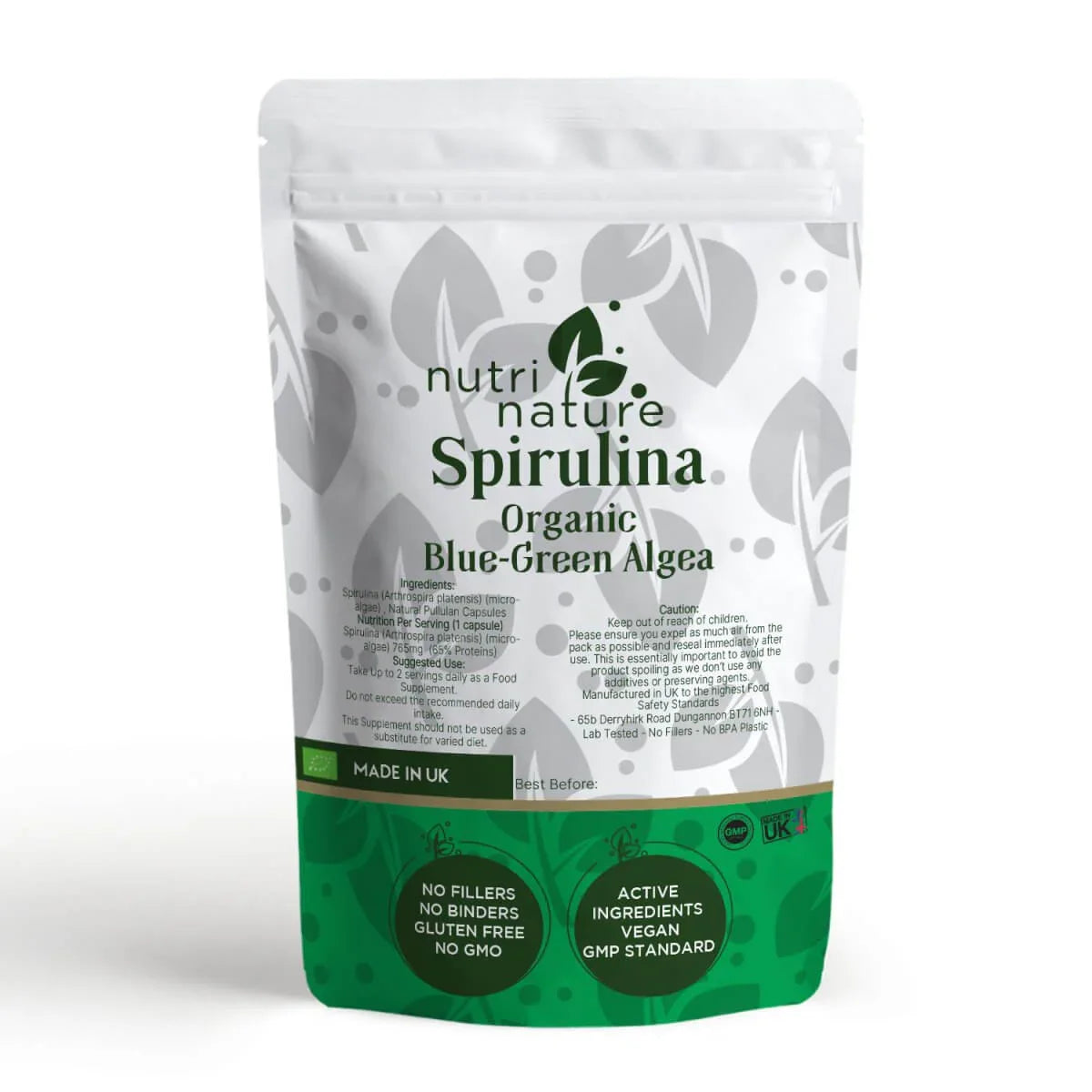 Spirulina 765mg - nutrinature