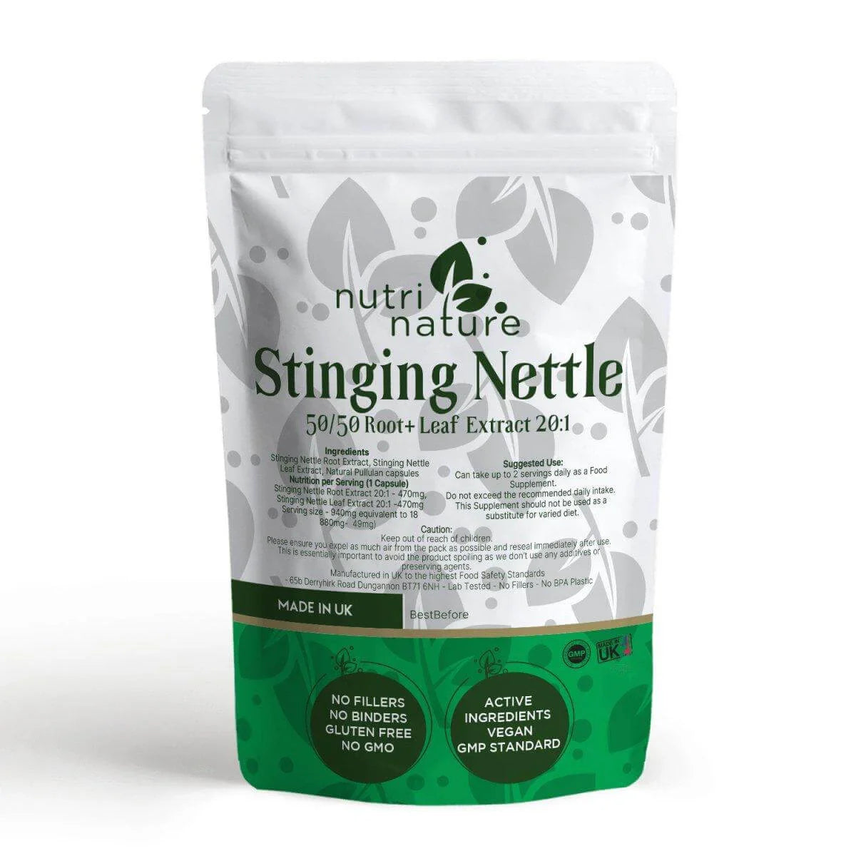 Stinging Nettle Leaf 490mg - nutrinature